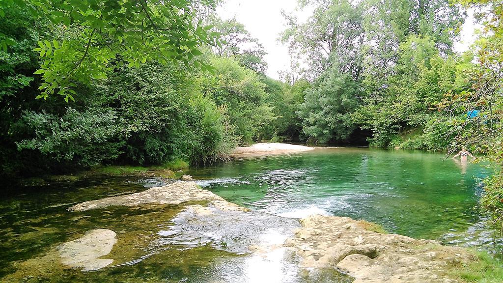 Au Pied Du Chateau - 5 A 11 Personnes - Baignade-Canoe-Piste Cyclable A 100 M Castelnaud La Chapelle Kültér fotó