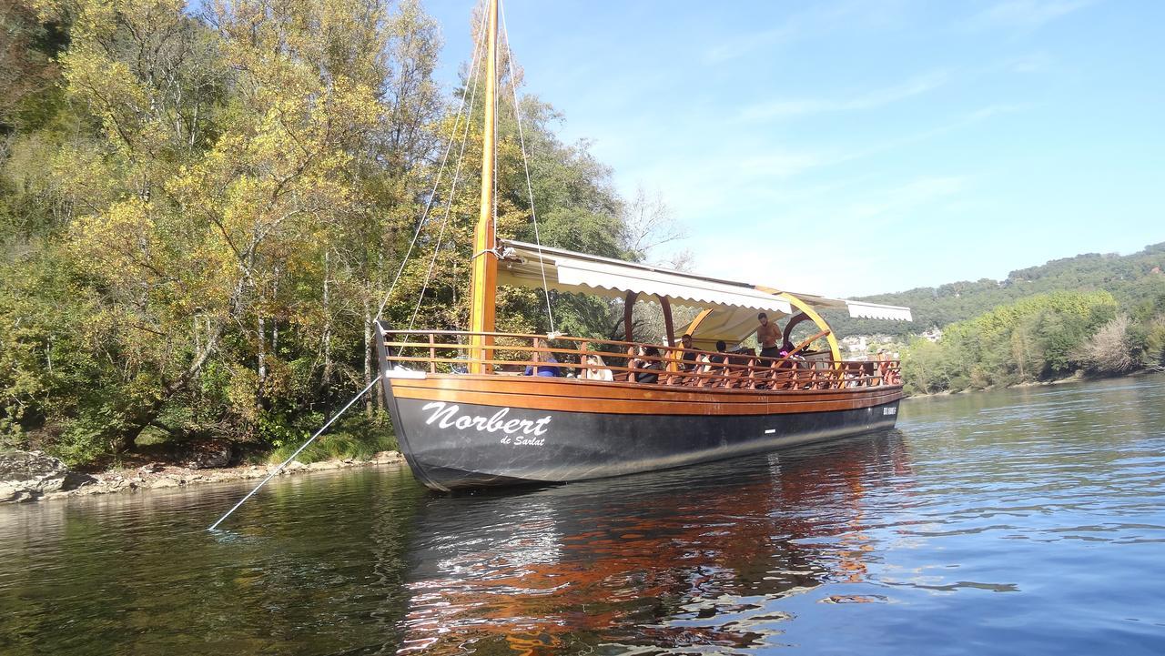 Au Pied Du Chateau - 5 A 11 Personnes - Baignade-Canoe-Piste Cyclable A 100 M Castelnaud La Chapelle Kültér fotó