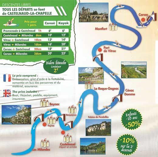 Au Pied Du Chateau - 5 A 11 Personnes - Baignade-Canoe-Piste Cyclable A 100 M Castelnaud La Chapelle Kültér fotó